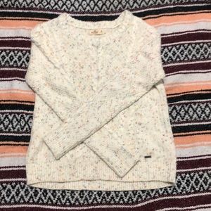 Hollister Crew Neck Multi-Colored Knit Sweater